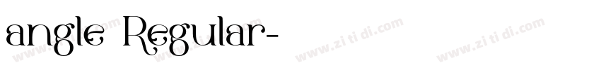 angle Regular字体转换